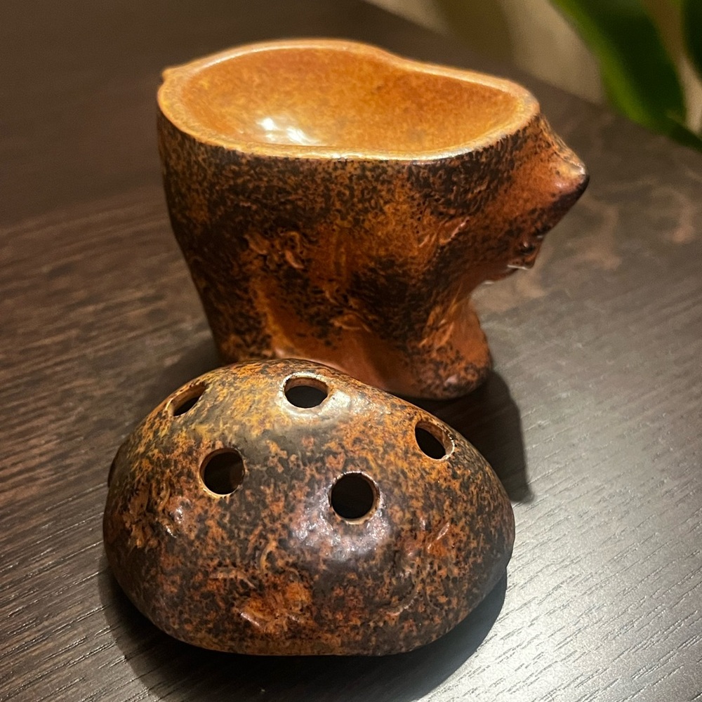 Vintage Ceramic Cat Pottery Incense Burner Retro Boho - Picture 6 of 11